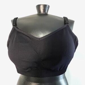 Knix Good To Go Bra Black Womens XXXXL - Approx 44DD-46H (Stretch Wireless Fit)